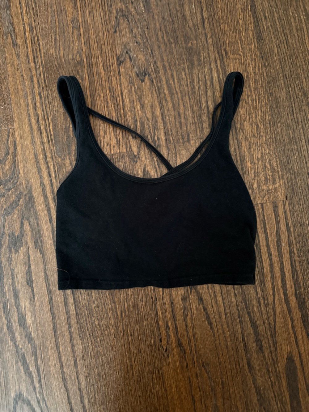 American Eagle Outfitters Black Seamless Scoop Bralette